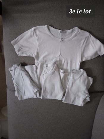 Lot de Maillots de corps 6 ans