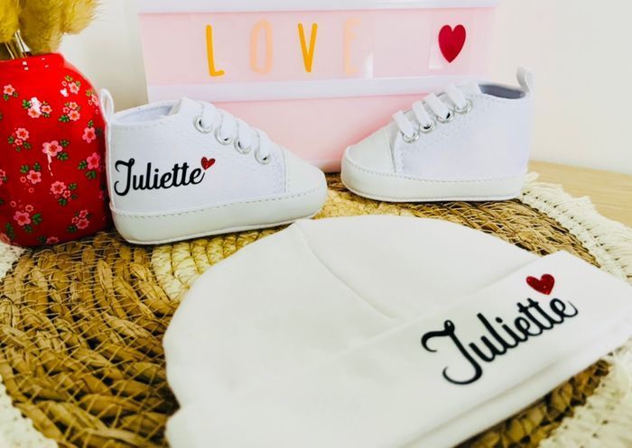 Baskets personnalisé cœur