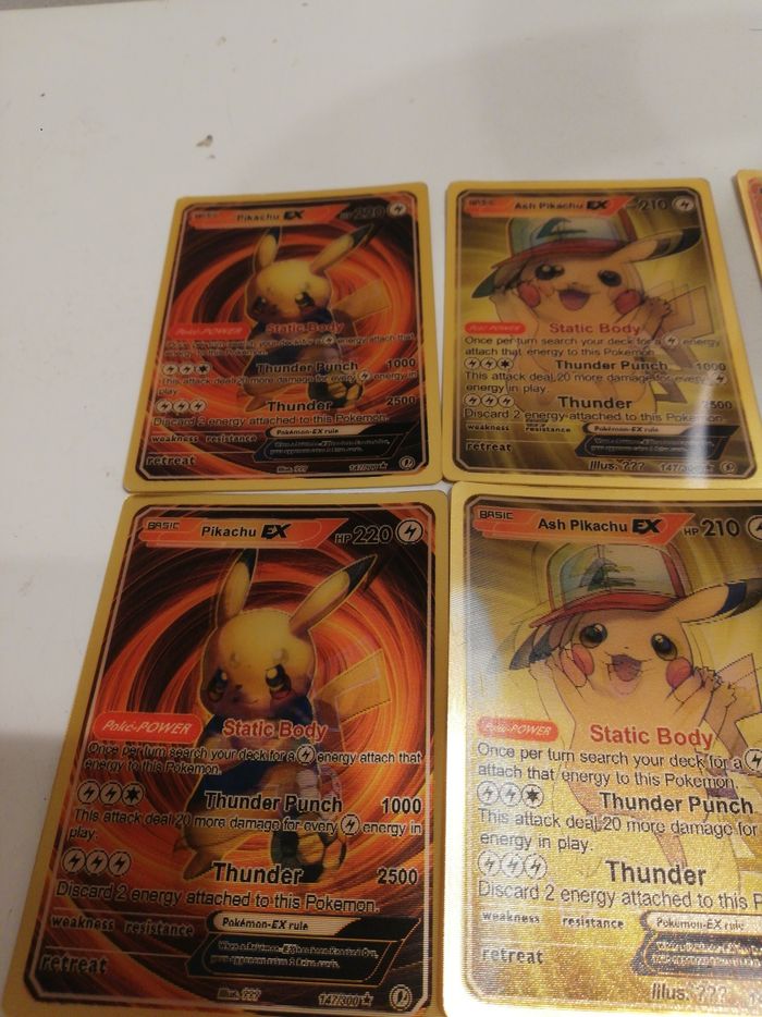 Cartes pokémons EX et DX impression lenticulaire. - photo numéro 3