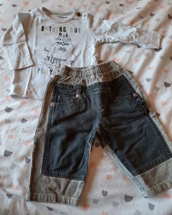 Ensemble tee-shirt et pantalon 6M Vertbaudet