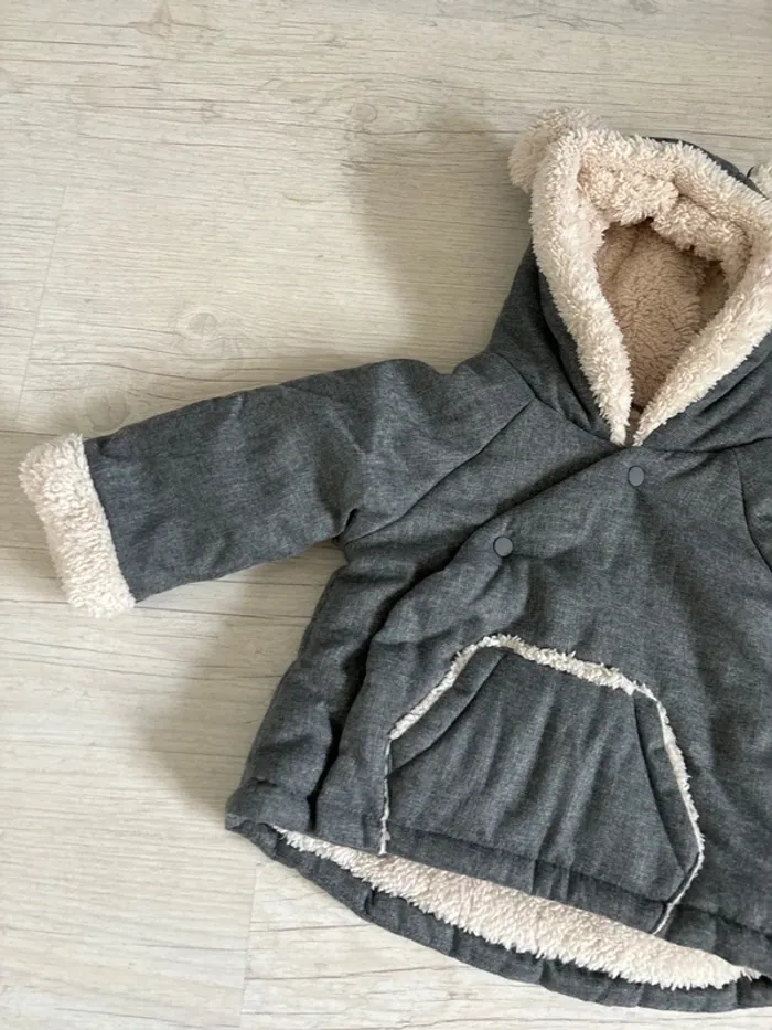 Manteau gris ourson - photo numéro 2