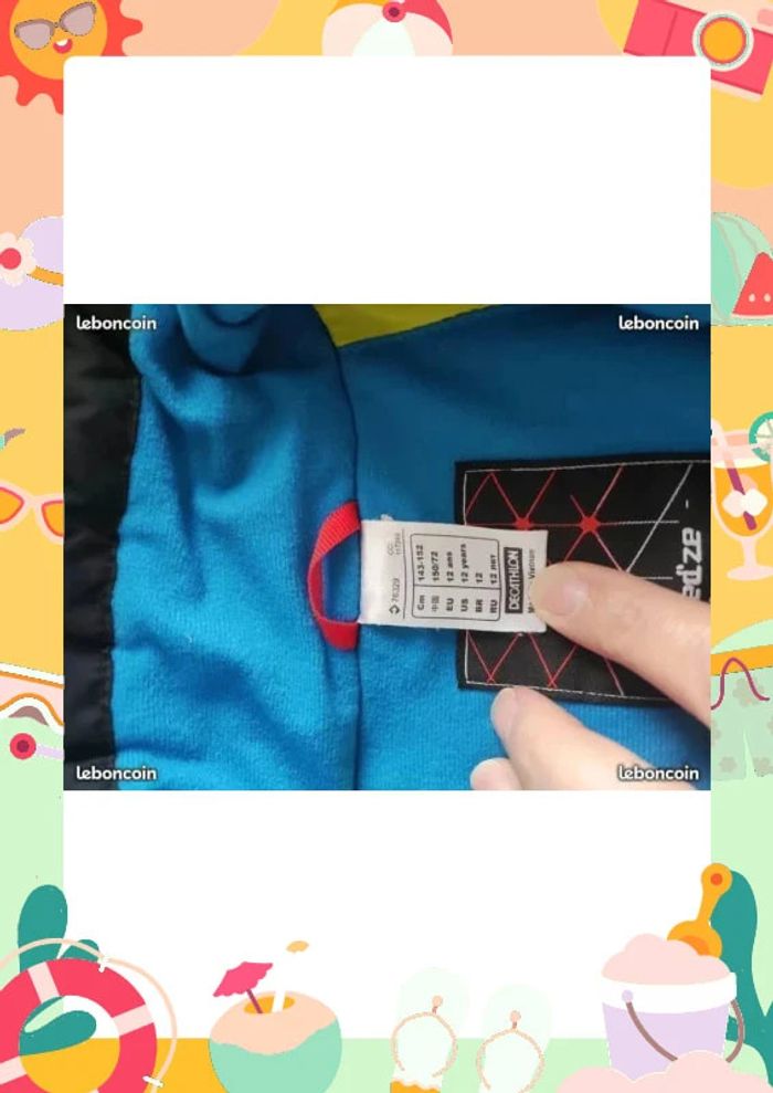 Blouson à capuche 12 ans wedZe noir - photo numéro 3