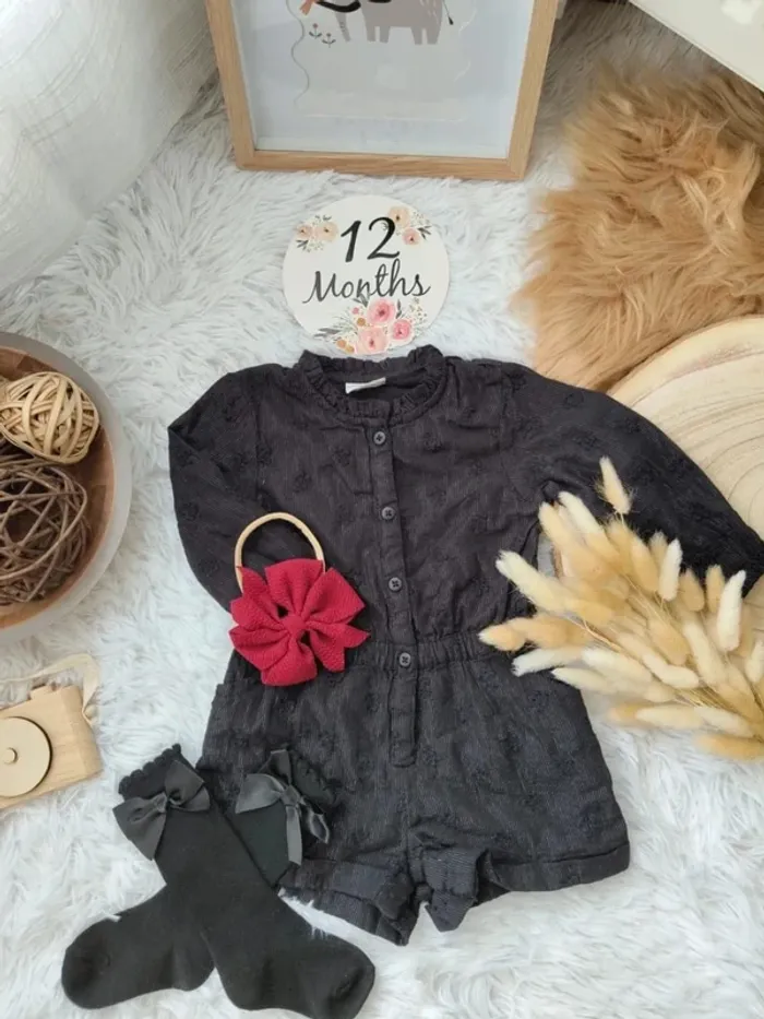 Ensemble complet tape à l'œil fille 12 mois 🎀 - photo numéro 2