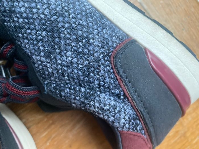 Baskets tweeds bleu marine 36 tape à l'œil