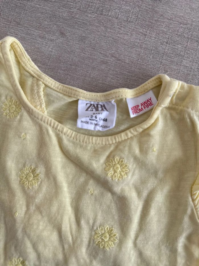 Tee shirt Zara 3/6 mois - photo numéro 2