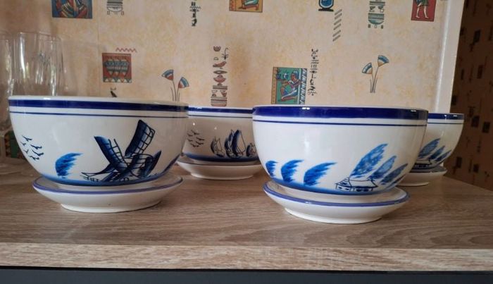 lot de 4 coupelles pour plantes