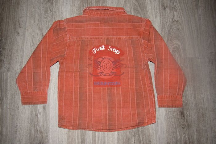CHEMISE ML ORANGE GARÇON "ORCHESTRA" - 7 ANS - n°01 - photo numéro 2