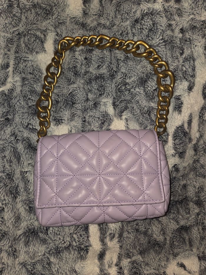 Sac matelassé lila zara - photo numéro 2