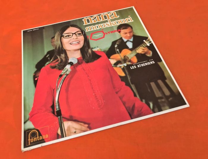 Vinyle 33 tours Nana Mouskouri   A l' Olympia Accompagnée par les Athéniens (1967) - photo numéro 2