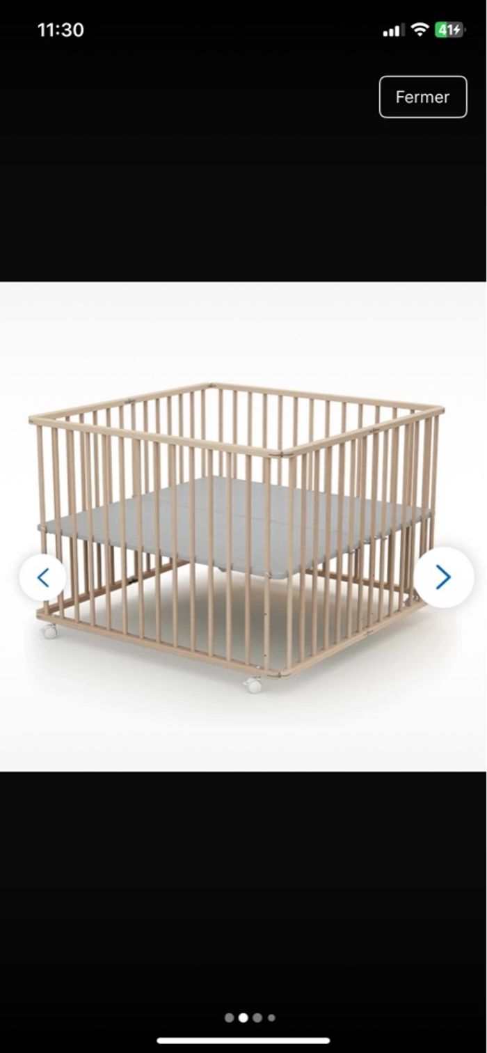 Parc en bois pliable - photo numéro 4