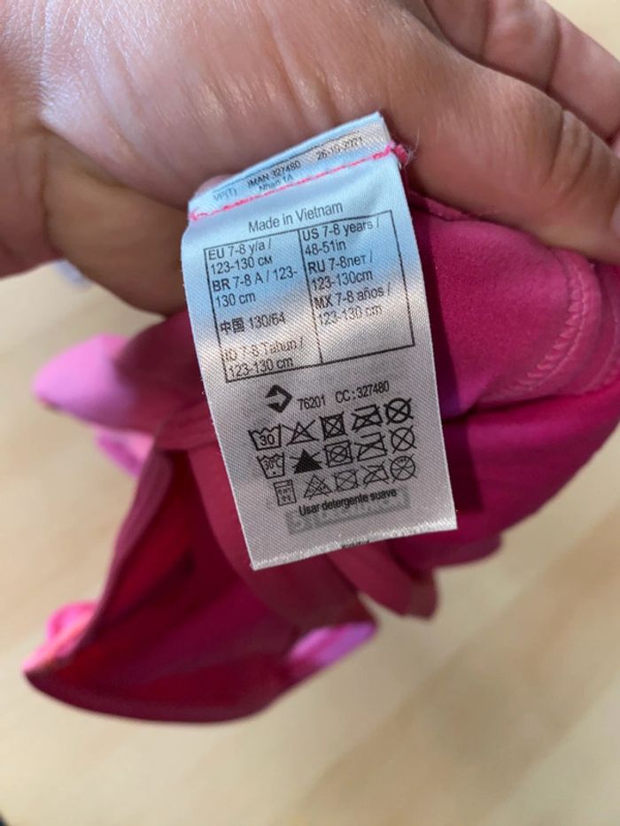 Maillot de bain rose 1 pièce fille décathlon 7 8 ans - photo numéro 3