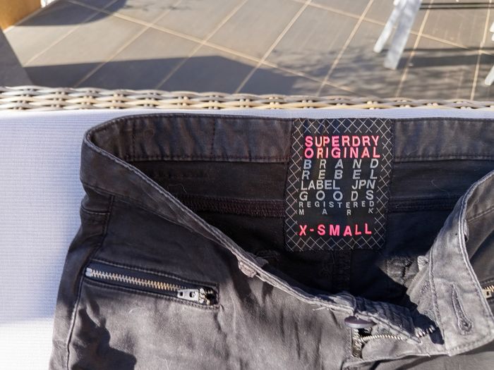 Jeans Superdry noir clair - photo numéro 7