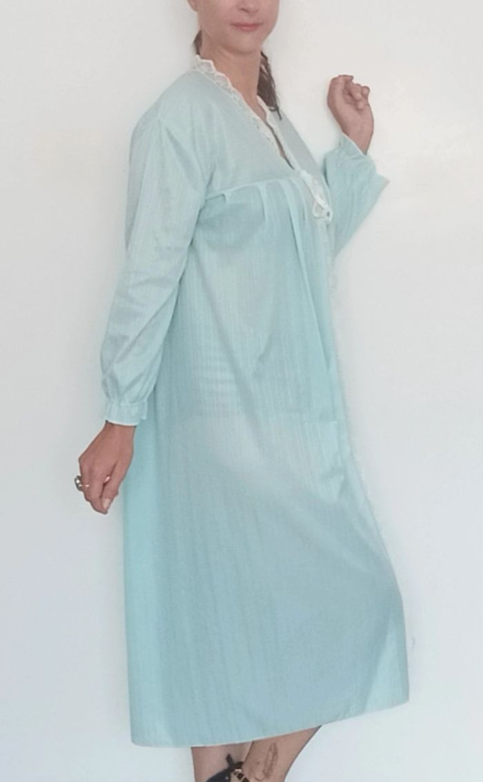 Robe de chambre flanelle vintage chic - photo numéro 4