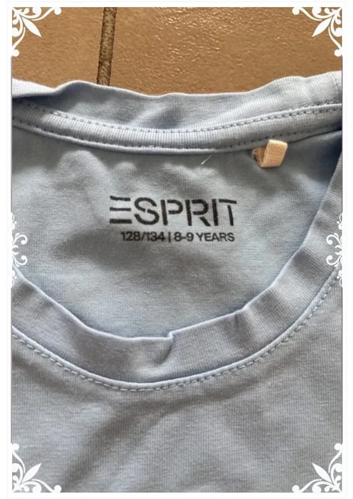 T-shirt bleu esprit taille 8 ans - photo numéro 5