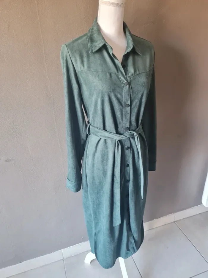 Robe verte Lofty Manner style suédine - photo numéro 6