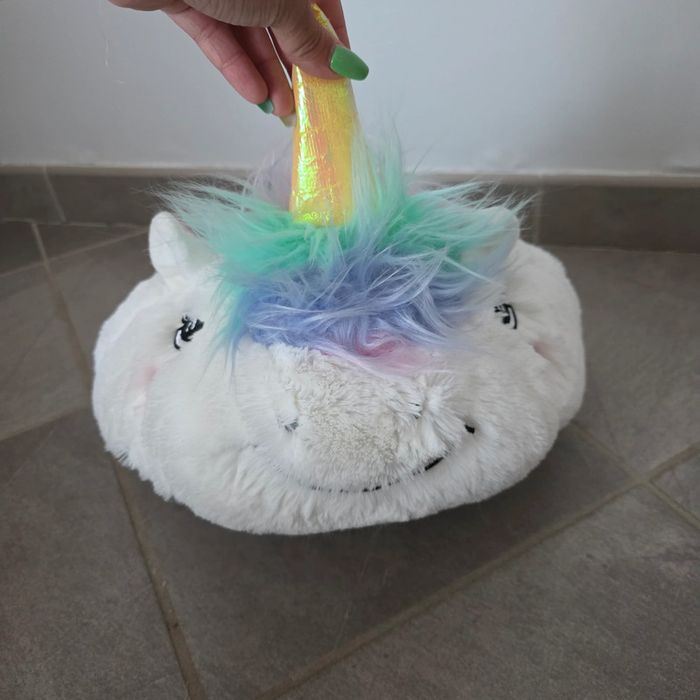 Chausson géant chauffe pied licorne - photo numéro 2