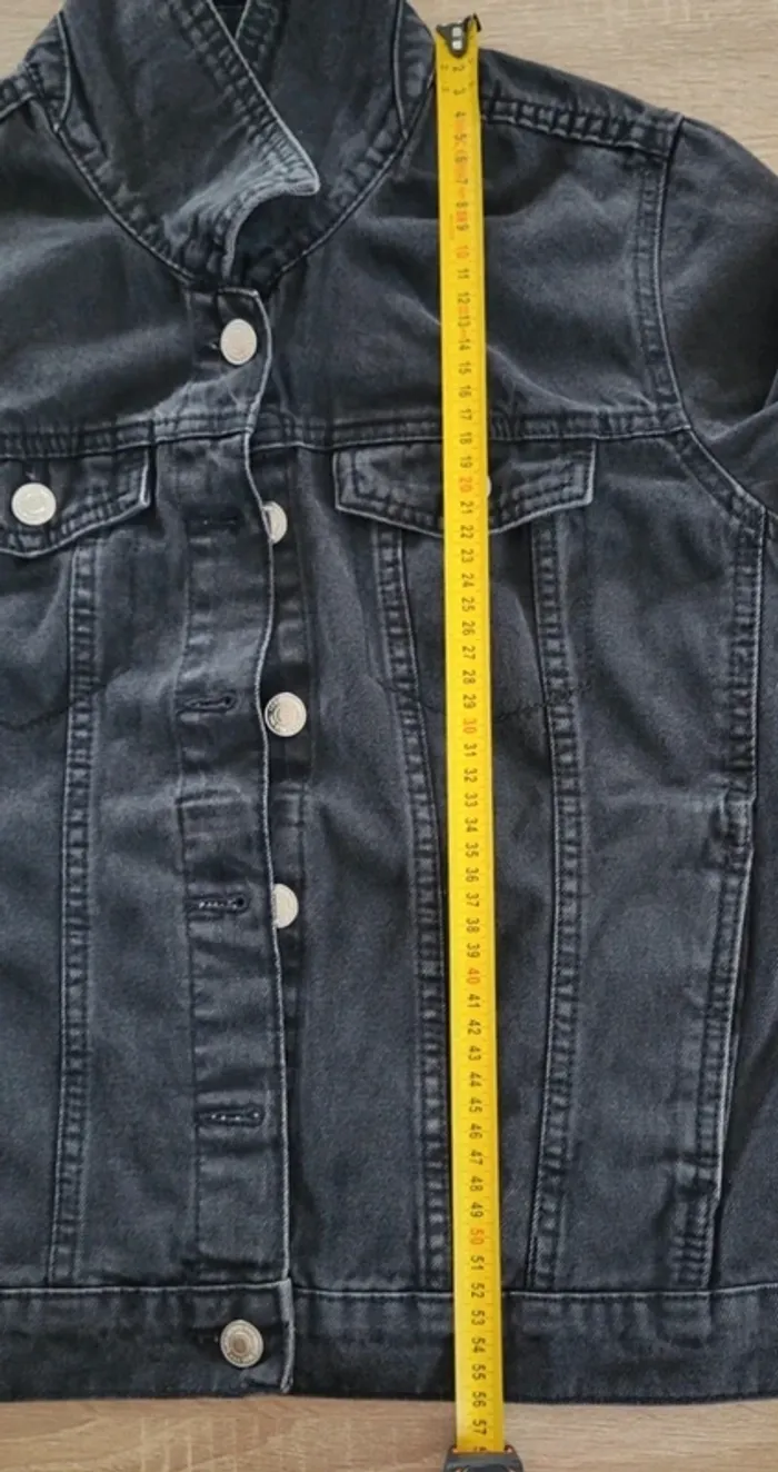 Veste en jean noire Gémo Taille M ou 38 - photo numéro 11