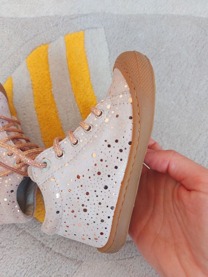 Chaussures Naturino cocoon rose pois dorés 24 - photo numéro 6