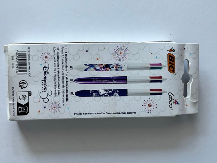 Set 3 crayons BIC Disneyland Paris 30e anniversaire - photo numéro 3