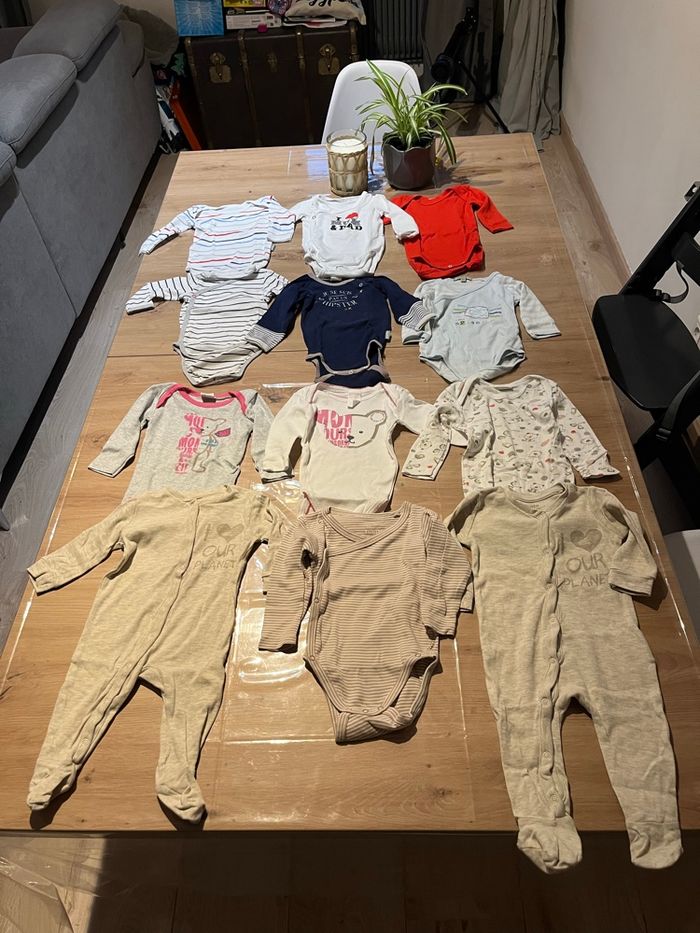 Lot vêtements hiver garçons 6 et 9 mois: 50 pièces  diverses marques - photo numéro 4