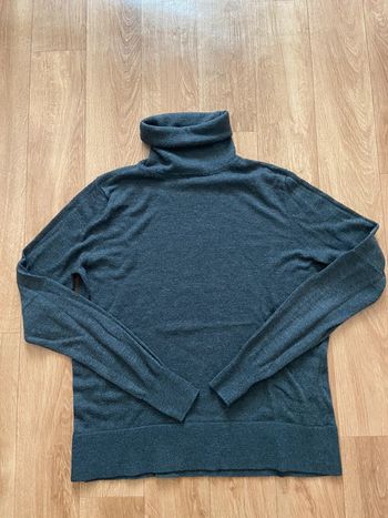 Pull col roulé gris femme S
