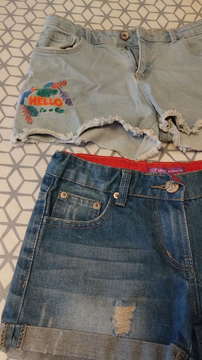 Lot de 2 shorts en jeans - photo numéro 2