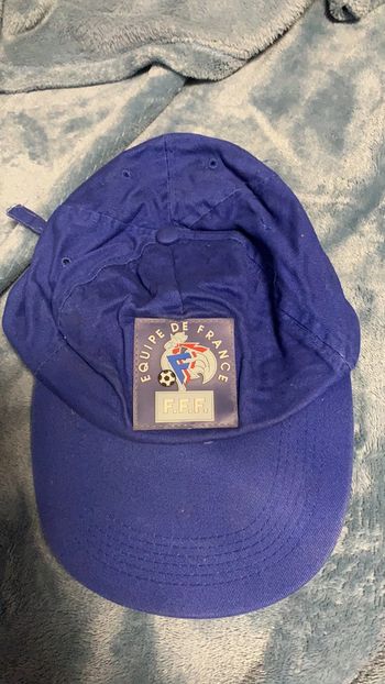 Casquette bleu publicitaire FFF Équipe de France Foot