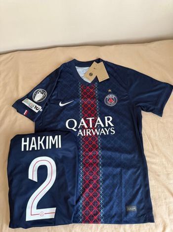 Maillot PSG 2025/2026 Achraf Hakimi Badge UEFA Taille M