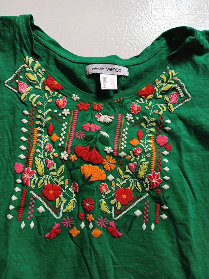 T-shirt femme vert épaules ouvertes - photo numéro 11