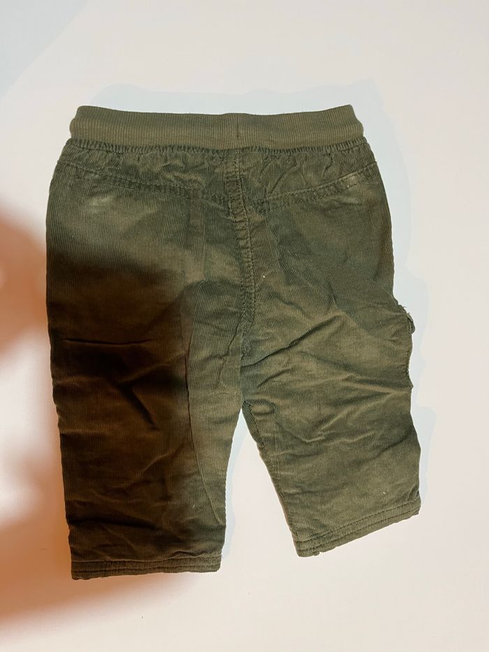 Pantalon vert velour DPAM - photo numéro 2