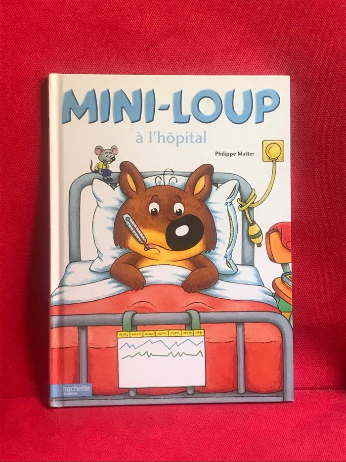 Livre mini loup à l’hôpital