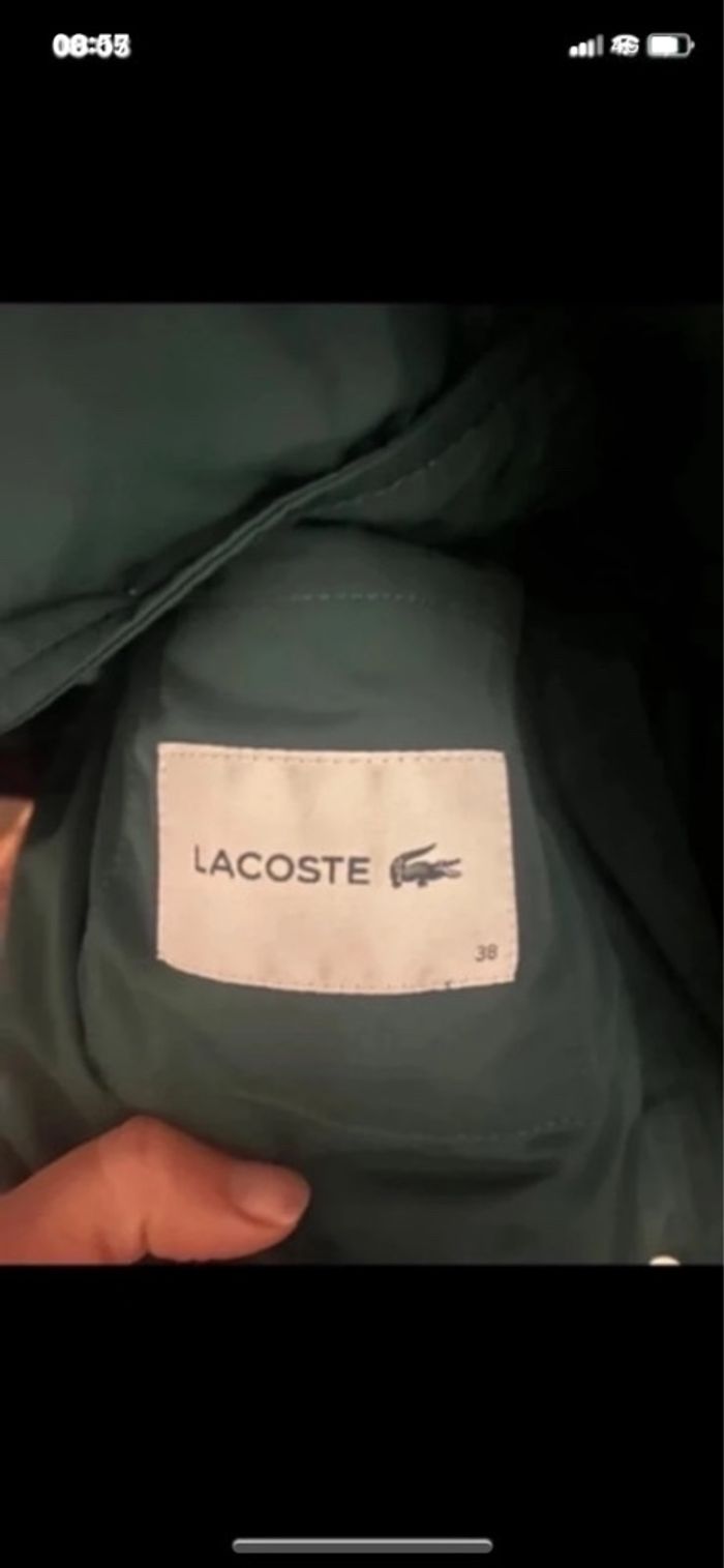 doudoune longue lacoste taille 38 - photo numéro 6