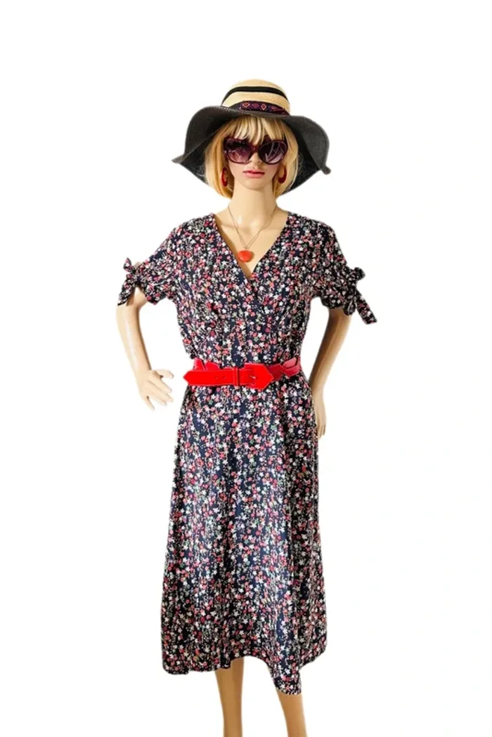 🌺🌿Jolie robe champêtre 38/40 motif liberty cottagecore bohemian floral dress🌸🌿 - photo numéro 12