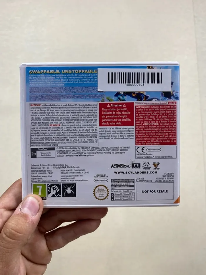 🎮 Skylanders Swap Force sur Nintendo 3DS – Complet avec carte personnage Rattle Shake - photo numéro 2
