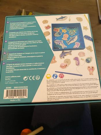 Jeu pêche magnétique bois