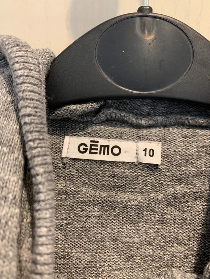 pull fin à capuche gris - photo numéro 4