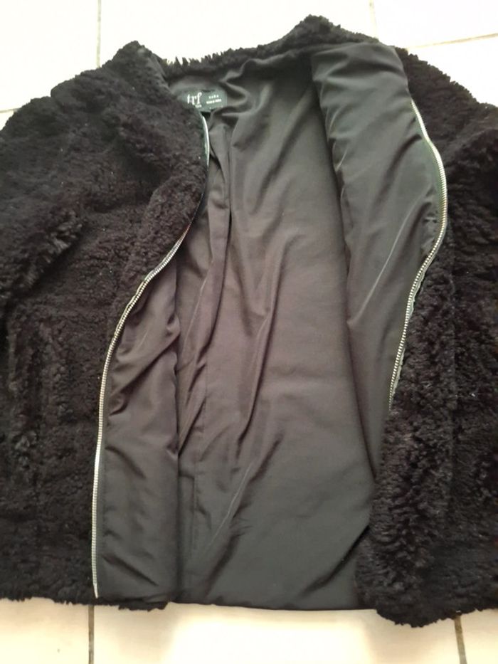 Manteau court en fausse fourrure zara - photo numéro 8