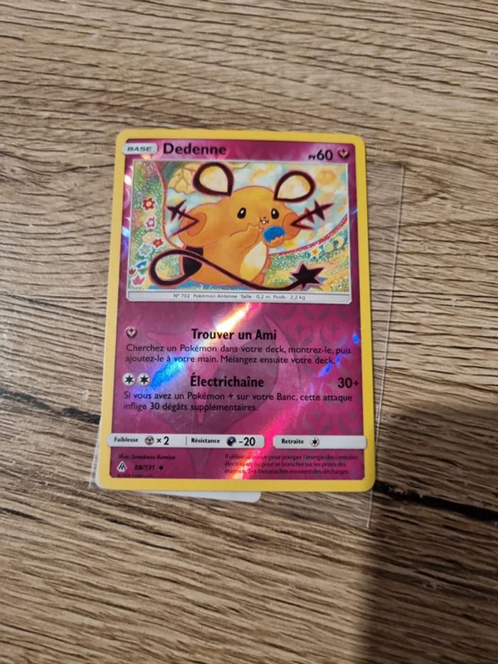 Carte pokémon dedenne reverse 88/131 année 2018 - photo numéro 2
