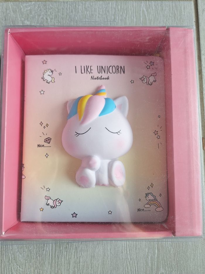 Coffret carnet 3d licorne
