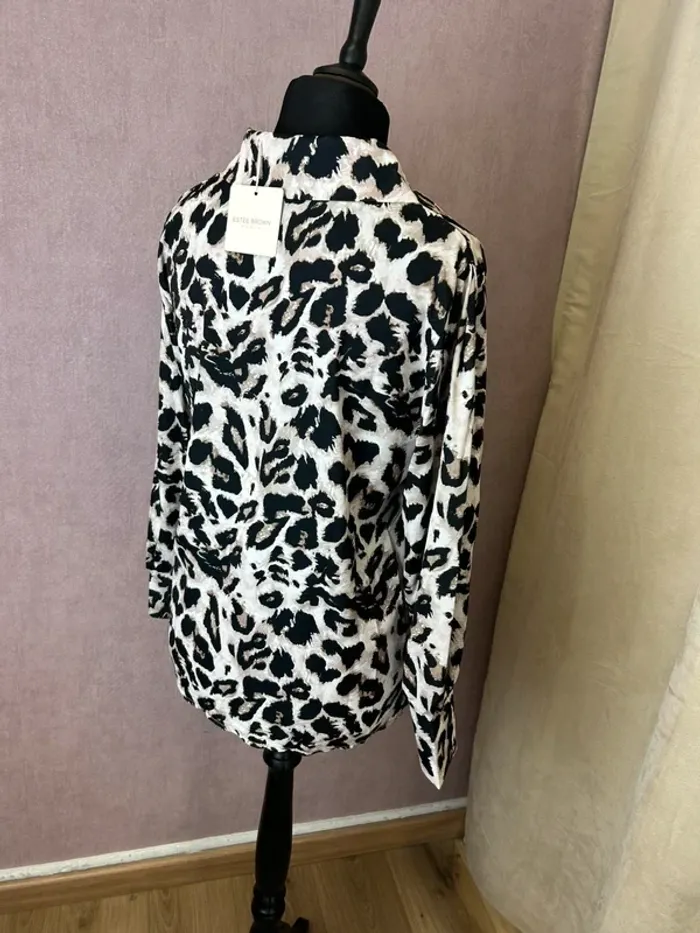 Top femme chemise femme léopard blouse femme taille 38 taille 40 - photo numéro 3
