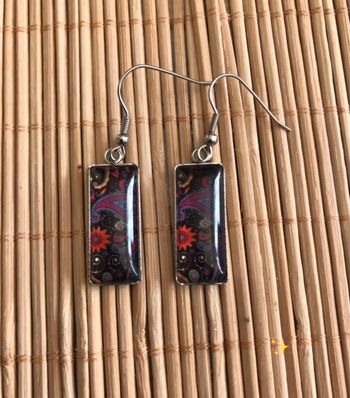 Boucles d’oreilles style ethnique à motifs