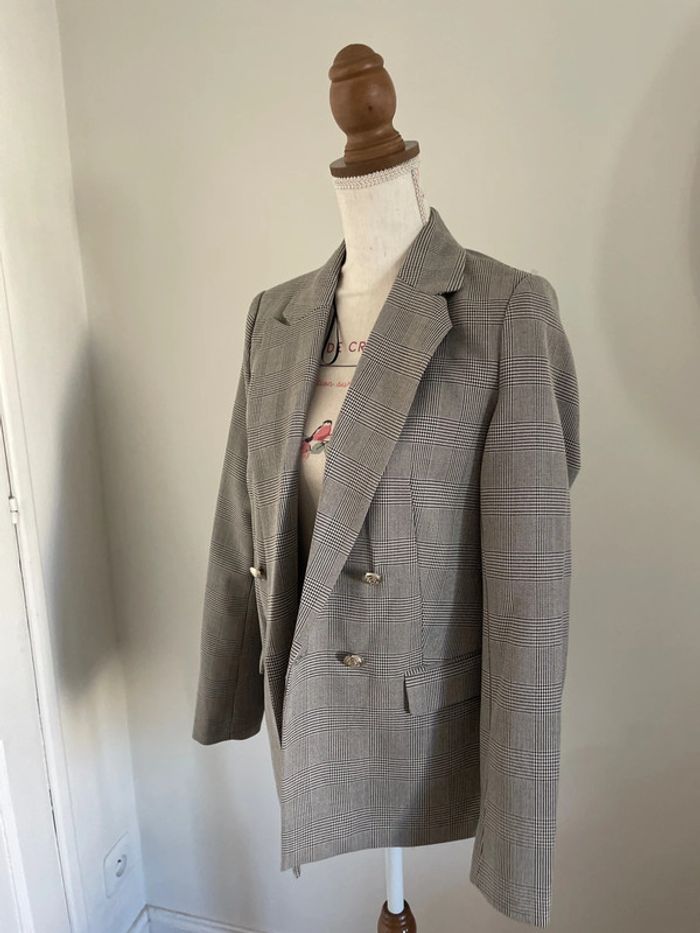 Blazer à carreaux Naf Naf neuf - photo numéro 8