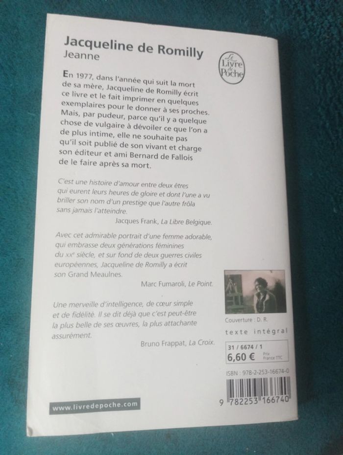Jacqueline de Romilly - Jeanne - photo numéro 2