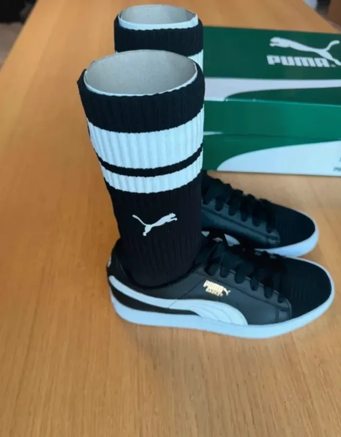 Puma Basket Sock EvoKnit noir et blanches taille 36 - photo numéro 1