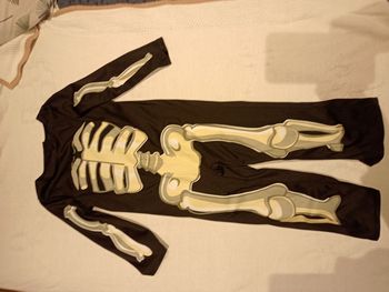 Déguisement Halloween squelette phosphorescent 4/5 ans