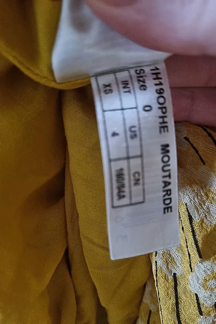 Superbe robe BA&SH ophé moutarde comme neuve T0/34/XS - photo numéro 10