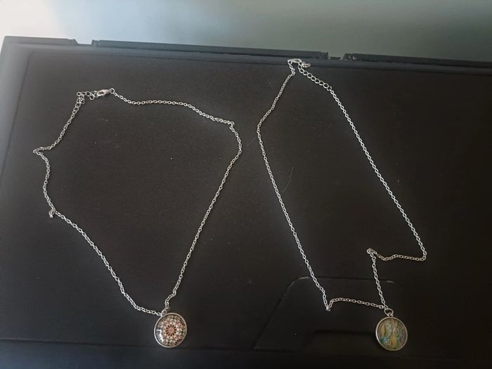Pendentif et chaine handmade
