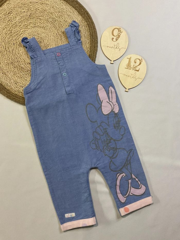 Salopette combi style jeans Minnie fille