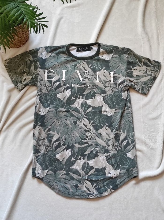 Tee shirt coton imprimé taille S - photo numéro 2