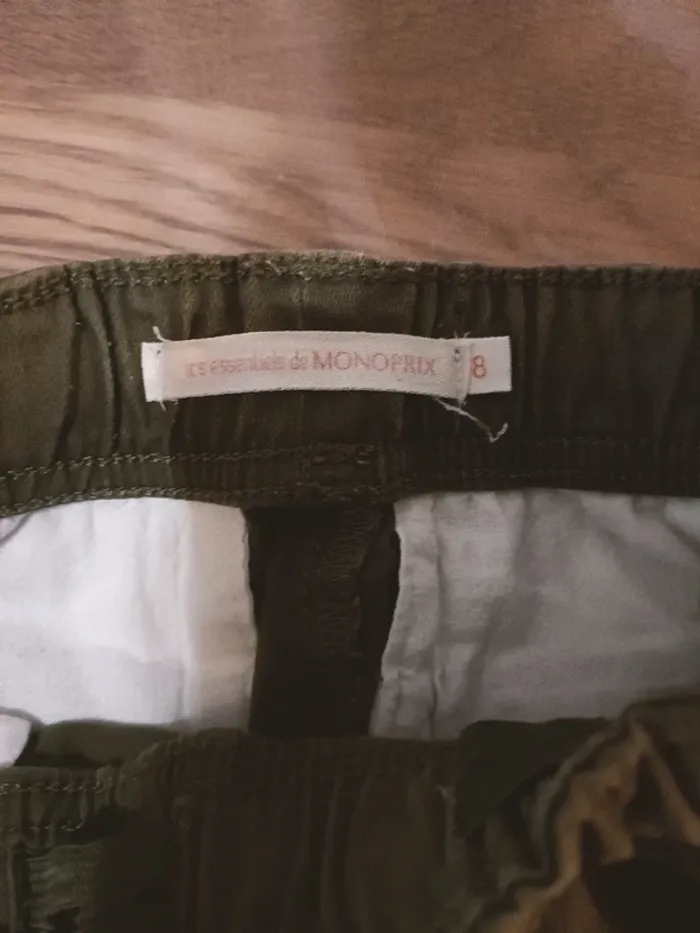 Short cargo kaki Monoprix 8 ans - photo numéro 2